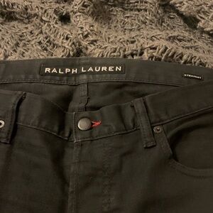 Ralph Lauren Black Jeans with Subtle Logo Patch